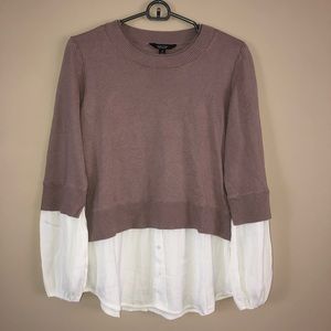 Simply Vera Wang Sweater/Button-up